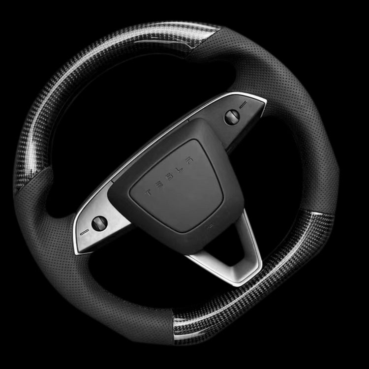 Sport Carbon Fiber Steering Wheel Replacement for Model 3 Highland & Model Y Juniper - HyperSteering