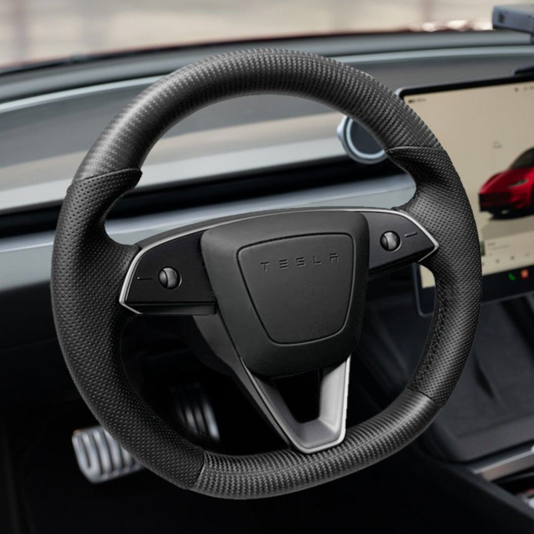 Sport Carbon Fiber Steering Wheel Replacement for Model 3 Highland & Model Y Juniper - HyperSteering