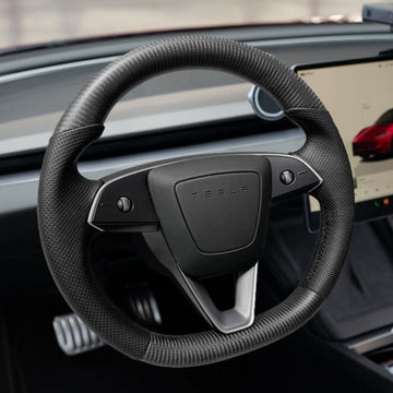 Sport Carbon Fiber Steering Wheel Replacement for Model 3 Highland & Model Y Juniper - HyperSteering
