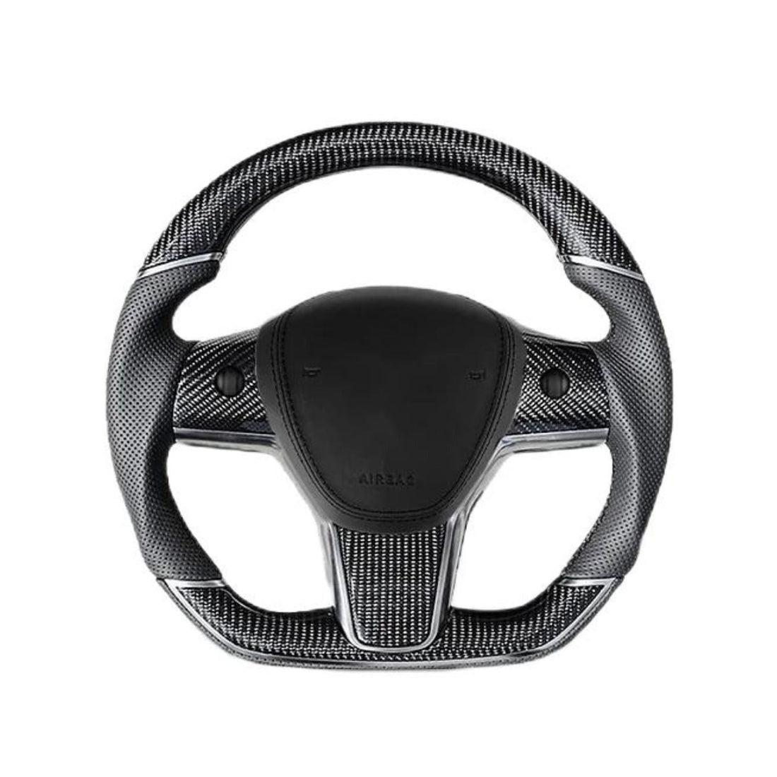 Sport Grip Carbon Fiber Steering Wheel for Tesla Model 3 / Y - HyperSteering