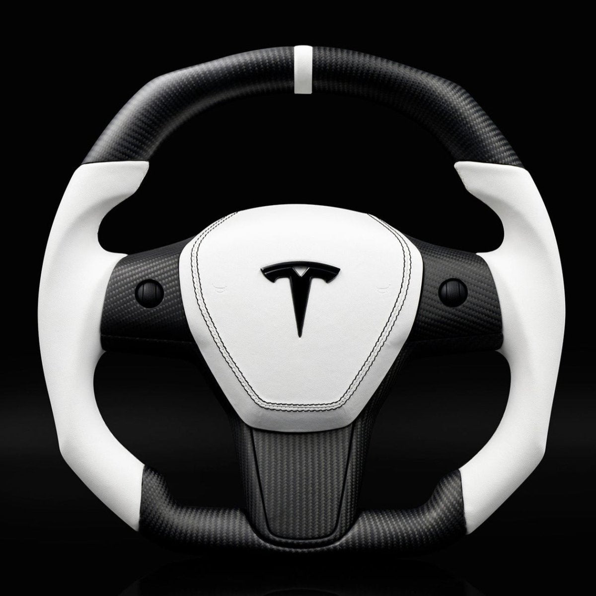 Square Carbon Fiber Steering Wheel for Tesla Model 3 / Y - HyperSteering