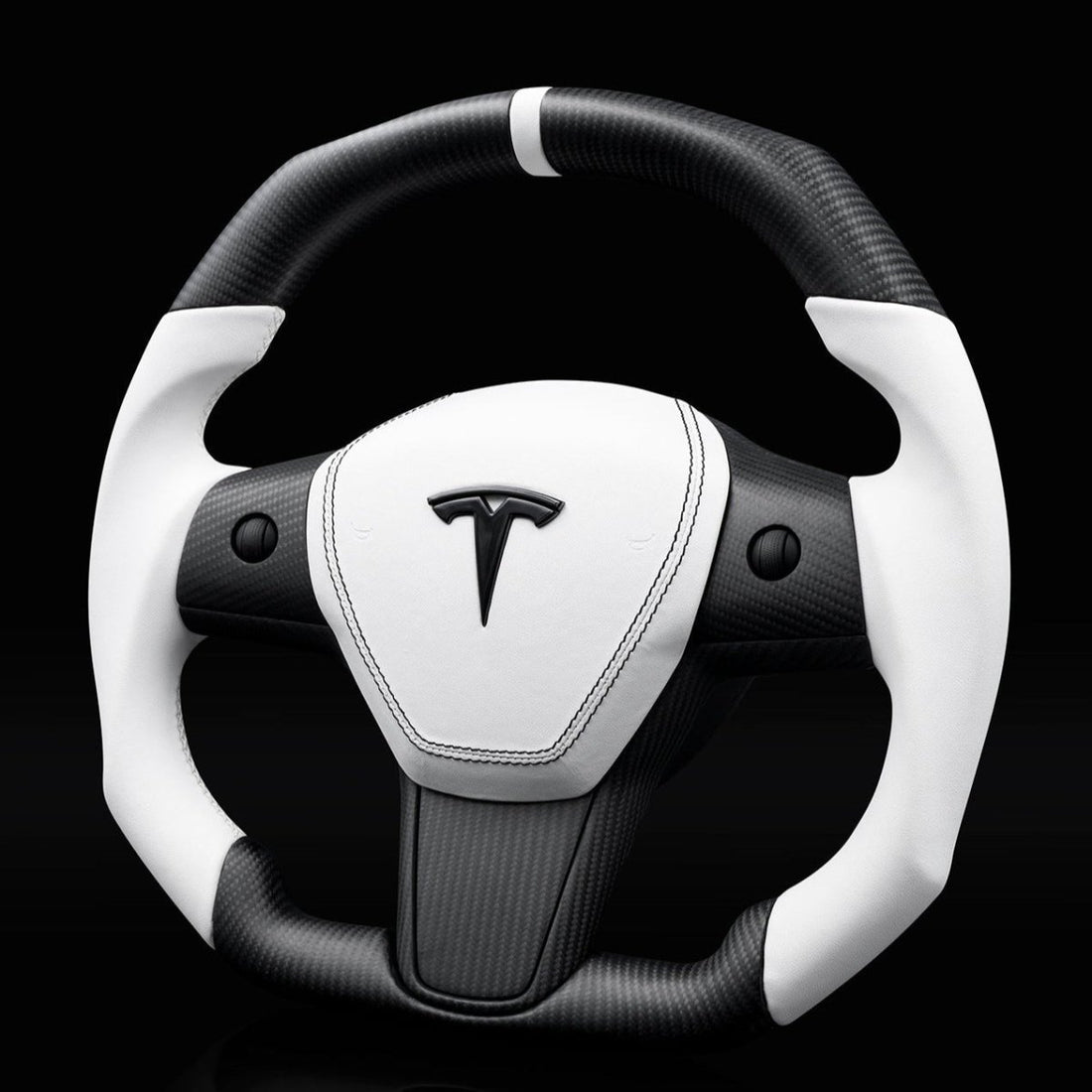 Square Carbon Fiber Steering Wheel for Tesla Model 3 / Y - HyperSteering