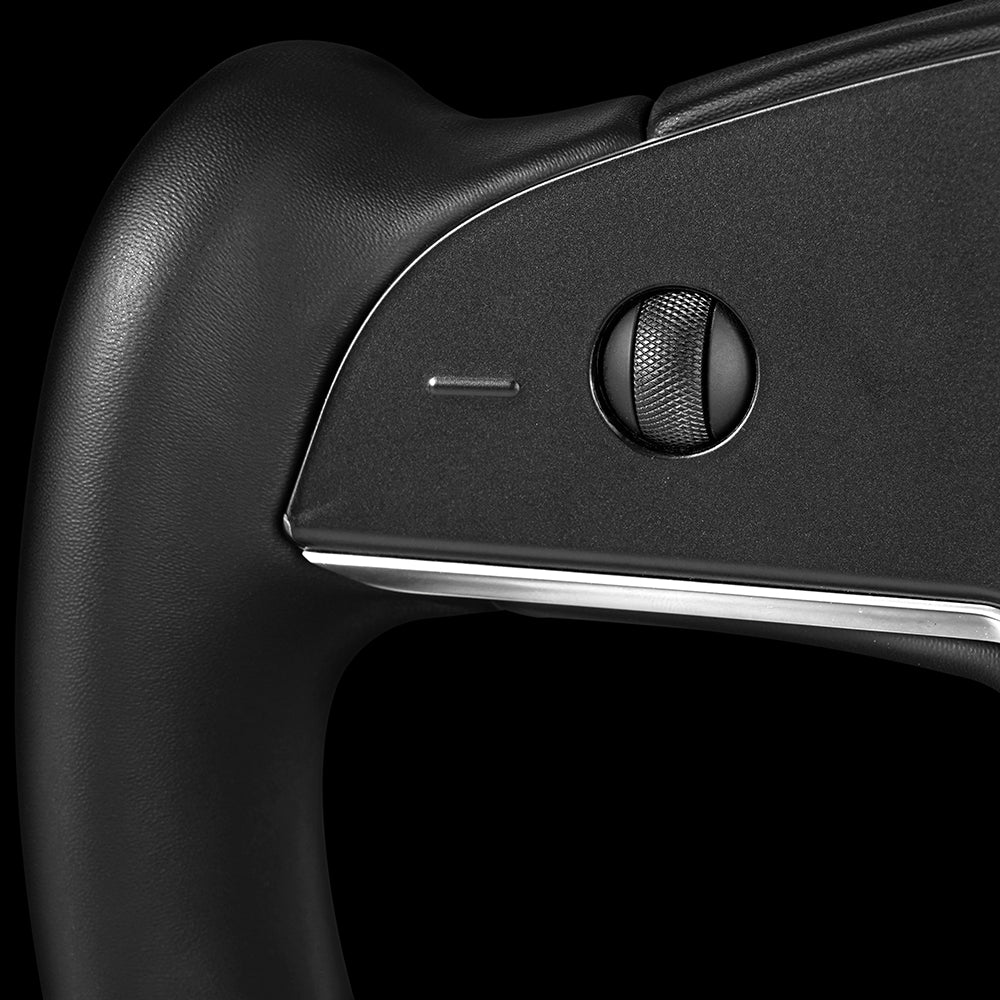 Touch Control Yoke Plaid Steering Wheel Replacement for Model 3 / Y - HyperSteering