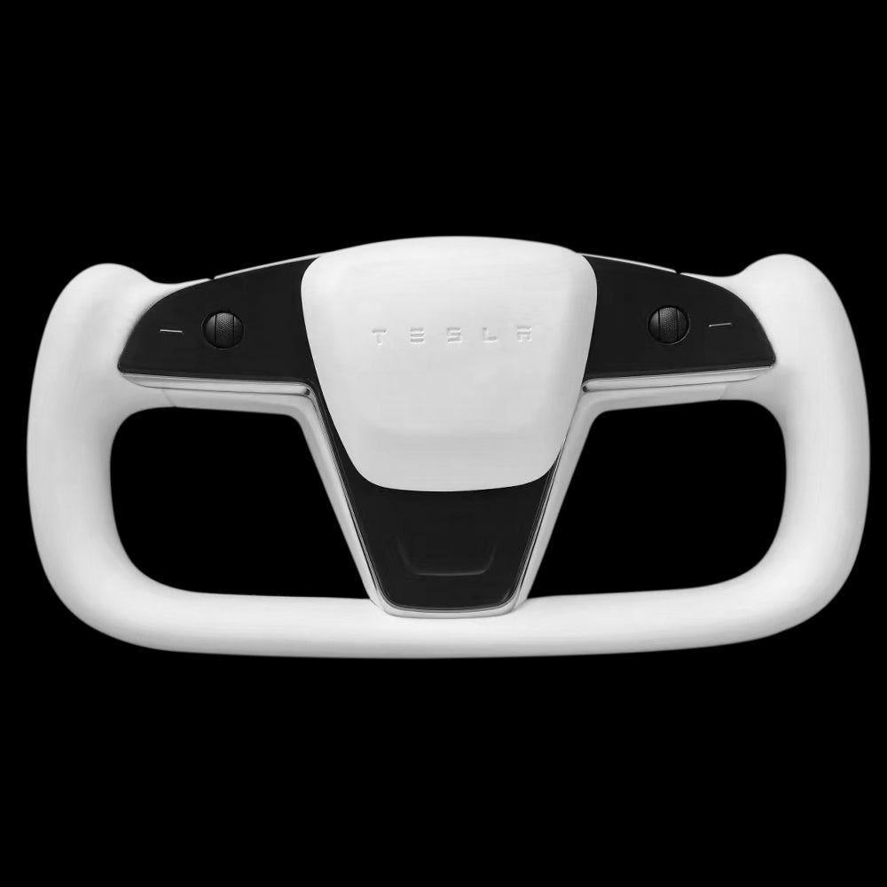 Touch Control Yoke Plaid Steering Wheel Replacement for Model 3 / Y - HyperSteering