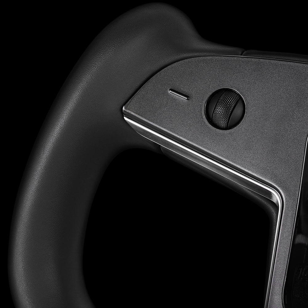 Touch Control Yoke Plaid Steering Wheel Replacement for Model 3 / Y - HyperSteering