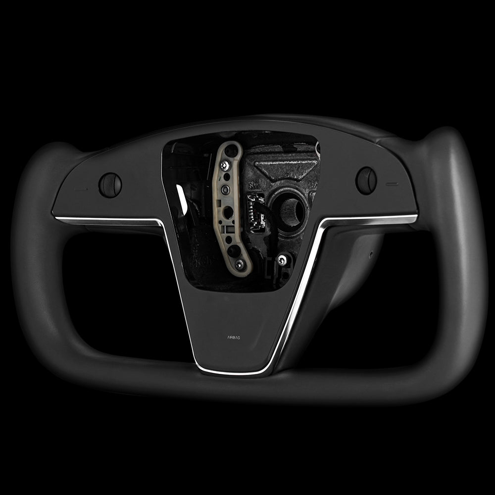 Touch Control Yoke Plaid Steering Wheel Replacement for Model 3 / Y - HyperSteering