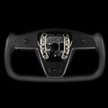 Touch Control Yoke Plaid Steering Wheel Replacement for Model 3 / Y - HyperSteering