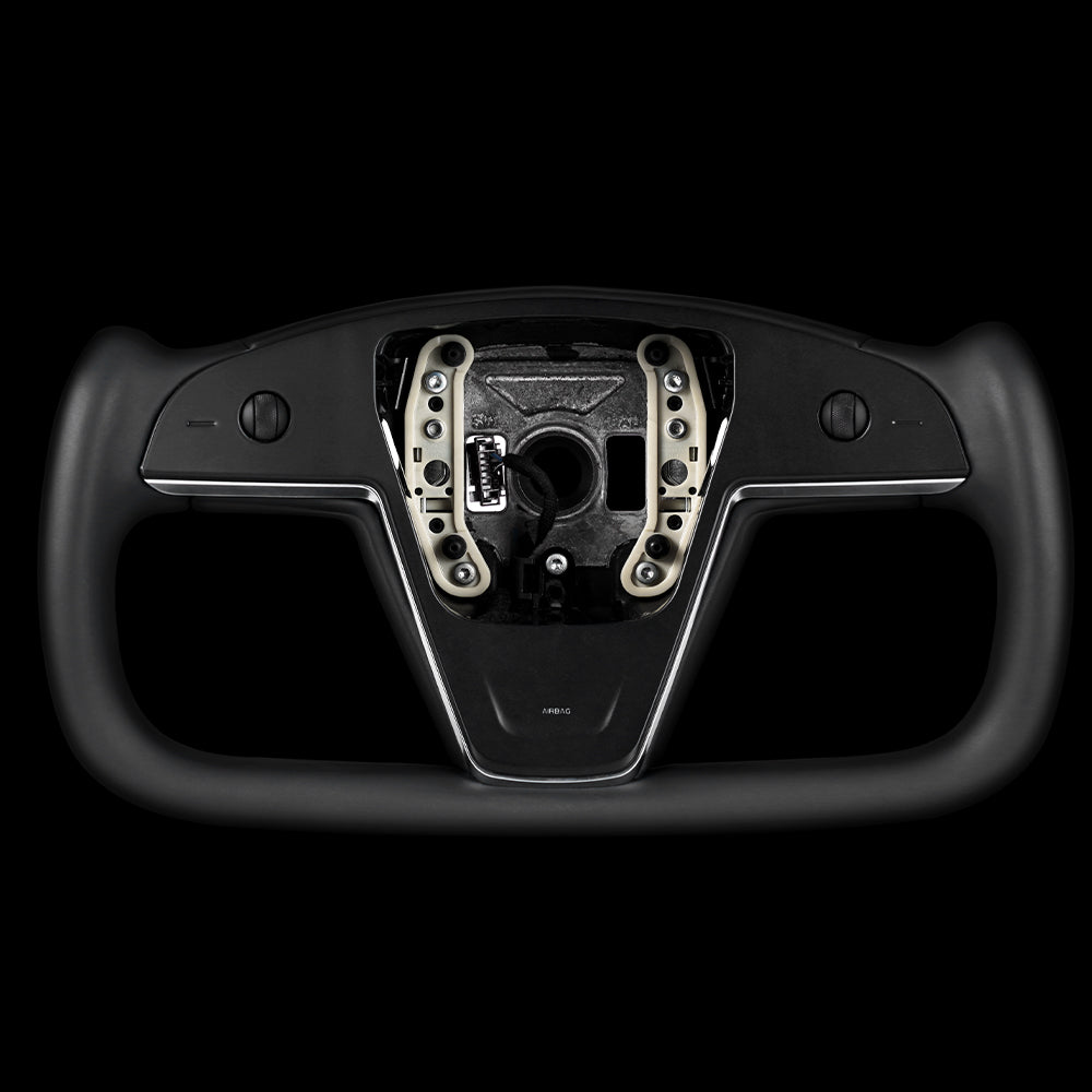 Touch Control Yoke Plaid Steering Wheel Replacement for Model 3 / Y - HyperSteering