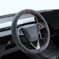Tumbled Fur Steering Wheel Cover for New Model Y / Model 3 Highland - HyperSteering