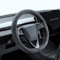 Tumbled Fur Steering Wheel Cover for New Model Y / Model 3 Highland - HyperSteering