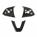 Upgrade: Tesla Model 3 / Y Carbon Fiber Steering Wheel Center Trim - HyperSteering