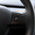 Upgrade: Tesla Model 3 / Y Carbon Fiber Steering Wheel Center Trim - HyperSteering