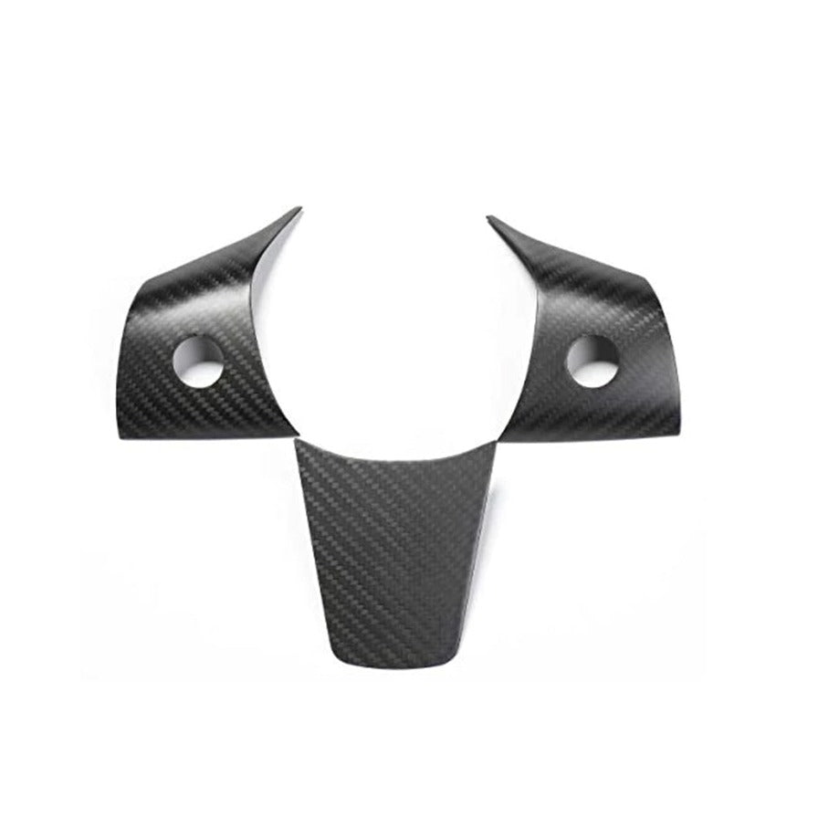 Upgrade: Tesla Model 3 / Y Carbon Fiber Steering Wheel Center Trim - HyperSteering