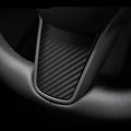 Upgrade: Tesla Model 3 / Y Carbon Fiber Steering Wheel Center Trim - HyperSteering