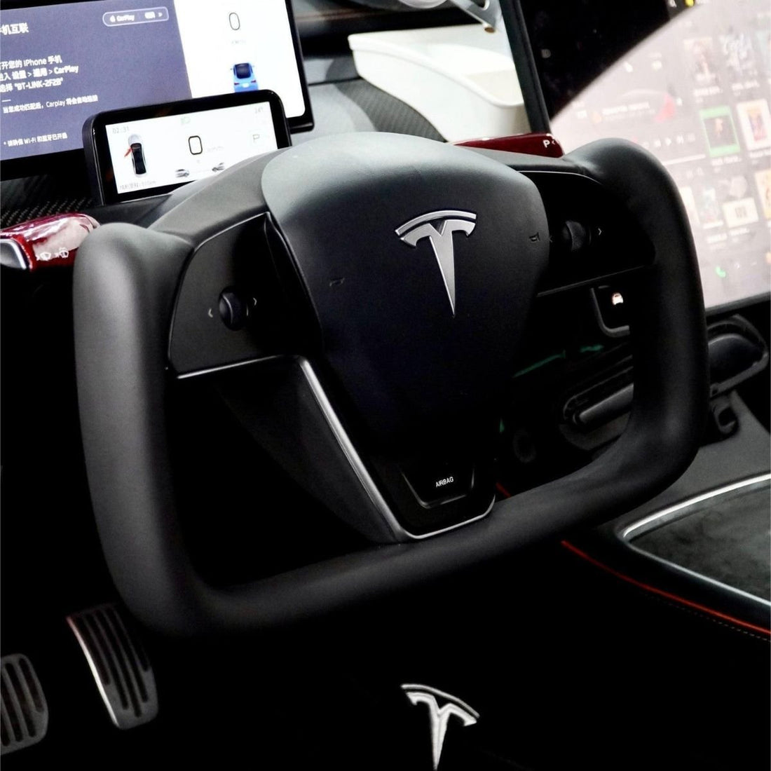Upgrade Your Tesla Model 3 / Y with a New Plaid Steering Wheel - HyperSteering