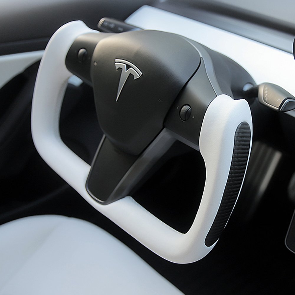 Yoke Carbon Fiber Steering Wheel for Model 3 / Y - HyperSteering